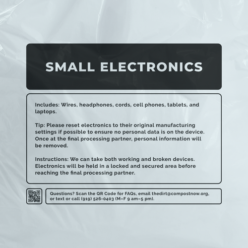 The Small Electronics Bag