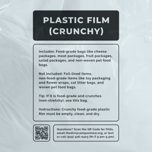 Load image into Gallery viewer, The Plastic Film (Crunchy Food-Grade) Bag