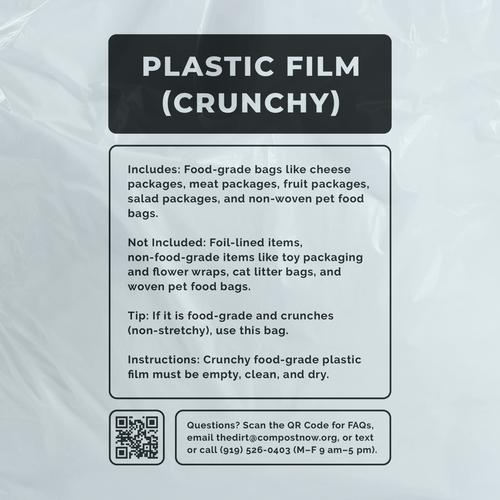 The Plastic Film (Crunchy Food-Grade) Bag