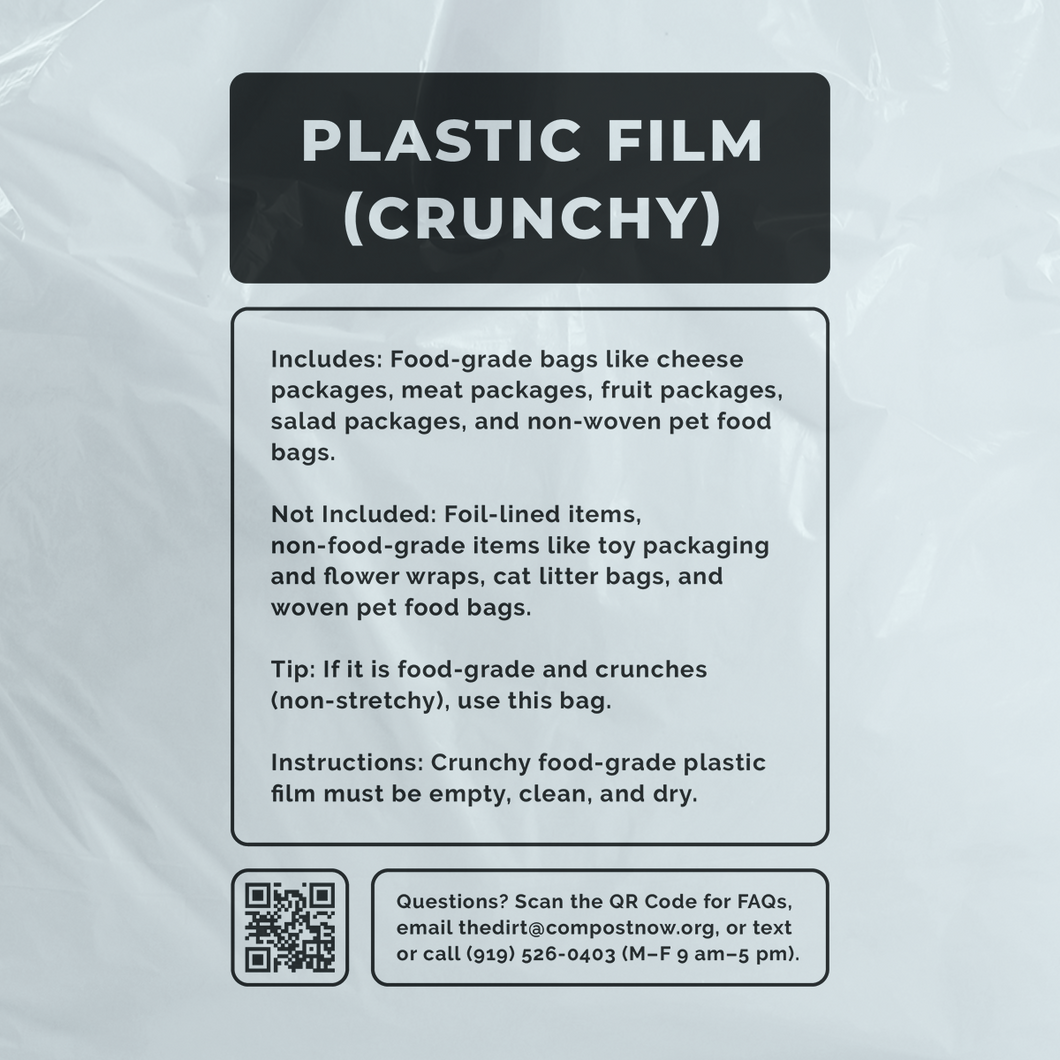 The Plastic Film (Crunchy Food-Grade) Bag