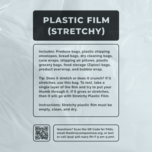 Load image into Gallery viewer, The Plastic Film (Stretchy) Bag